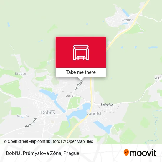 Карта Dobříš, Průmyslová Zóna