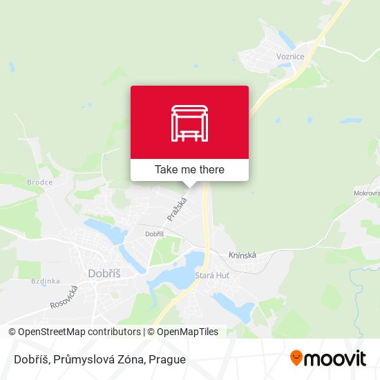 Dobříš, Průmyslová Zóna map