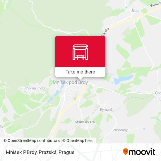 Mníšek P.Brdy, Pražská map