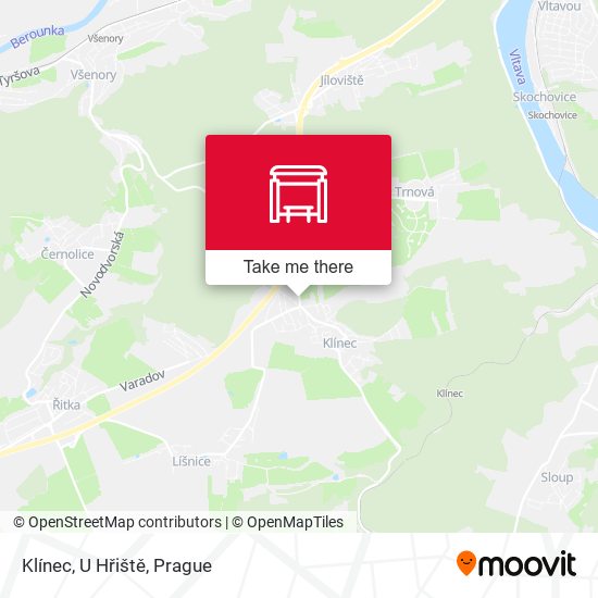 Klínec, U Hřiště map