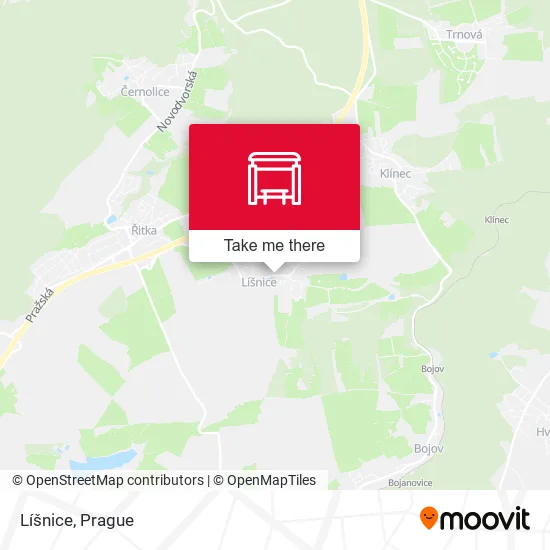 Карта Líšnice