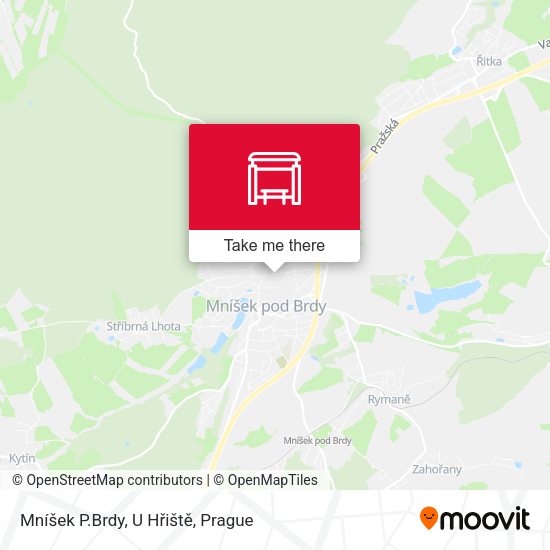 Mníšek P.Brdy, U Hřiště map