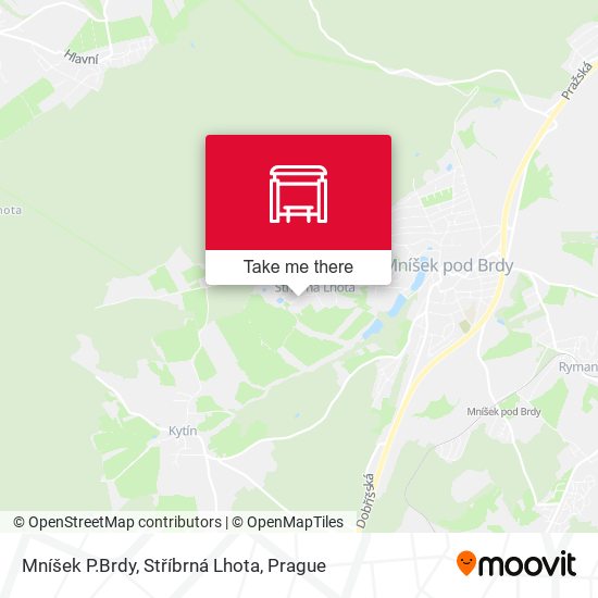 Mníšek P.Brdy, Stříbrná Lhota map
