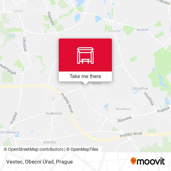 Vestec, Obecní Úřad map
