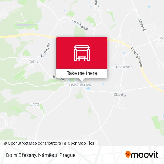 Dolní Břežany, Náměstí map