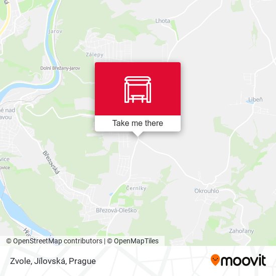 Zvole, Jílovská map
