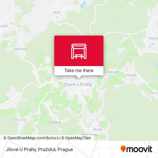 Jílové U Prahy, Pražská map