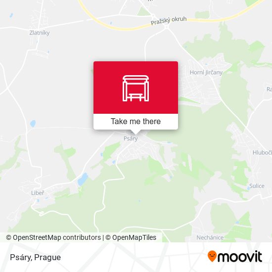 Карта Psáry