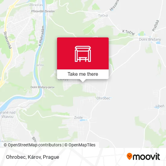 Карта Ohrobec, Károv