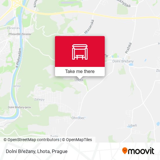 Dolní Břežany, Lhota map