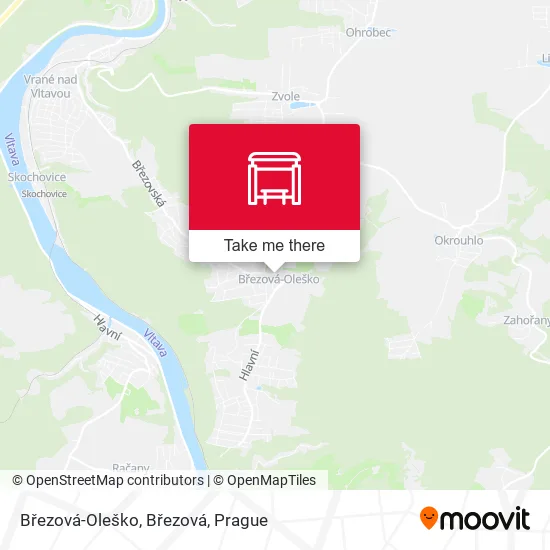 Карта Březová-Oleško, Březová
