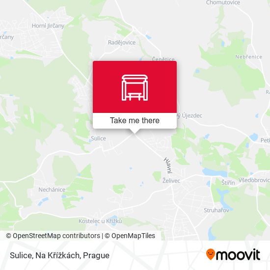 Sulice, Na Křížkách map