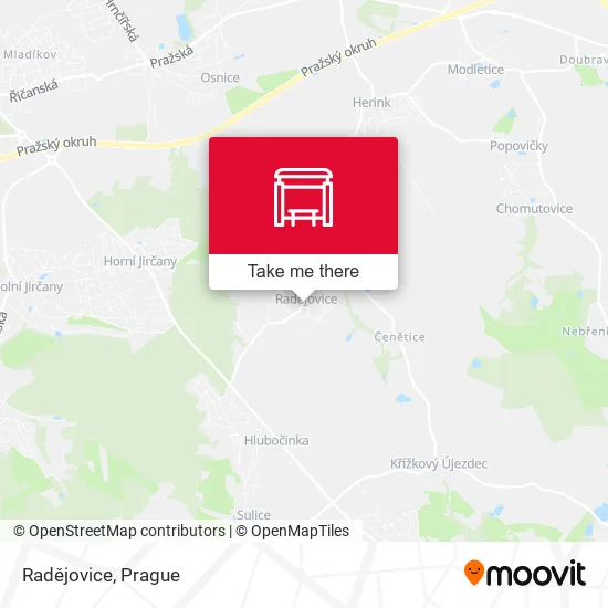 Карта Radějovice