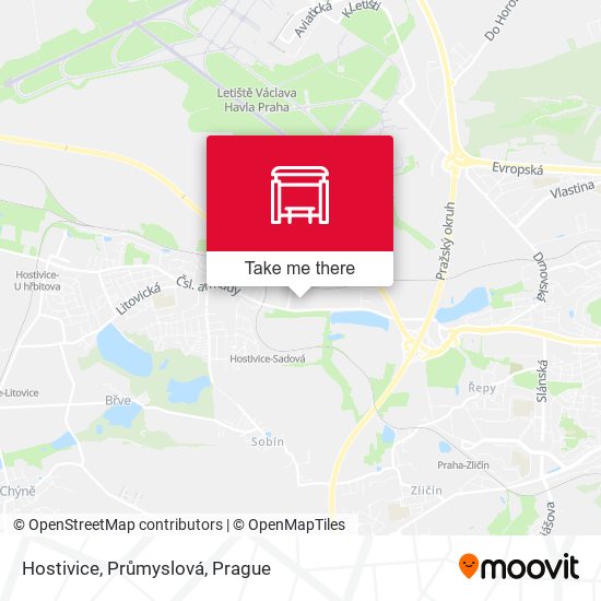 Карта Hostivice, Průmyslová