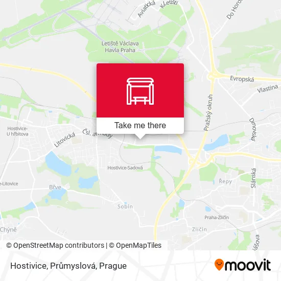 Карта Hostivice, Průmyslová