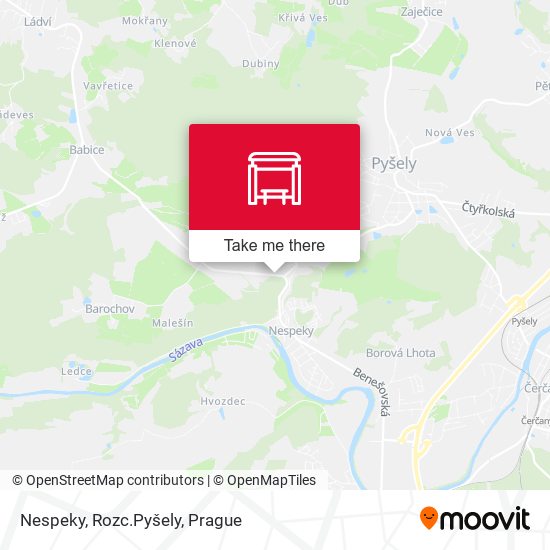 Nespeky, Rozc.Pyšely map