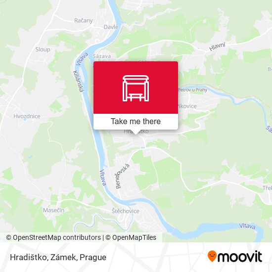 Hradištko, Zámek map