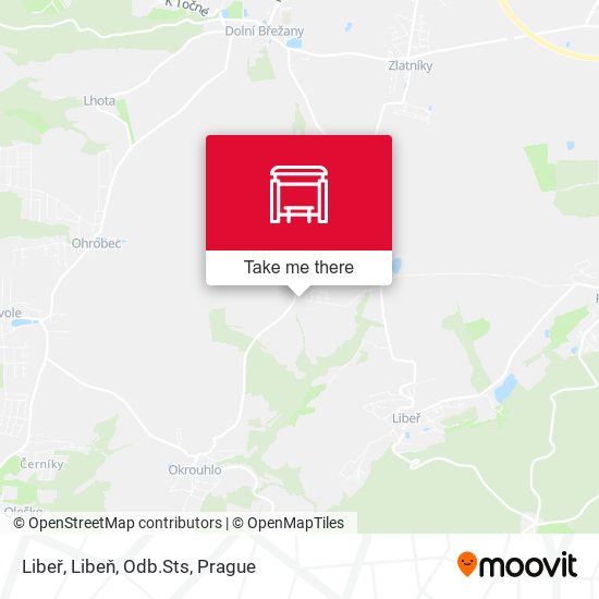 Libeř, Libeň, Odb.Sts map