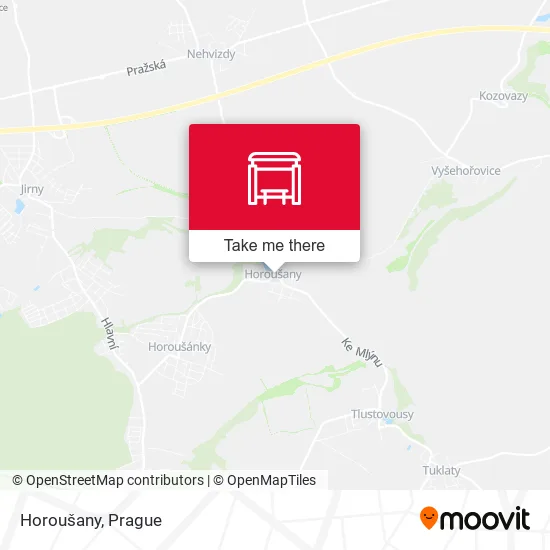 Карта Horoušany