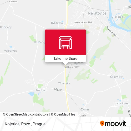 Карта Kojetice, Rozc.