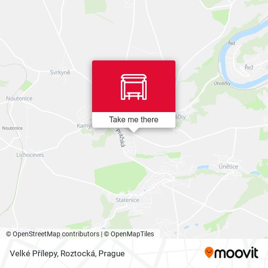 Velké Přílepy, Roztocká map