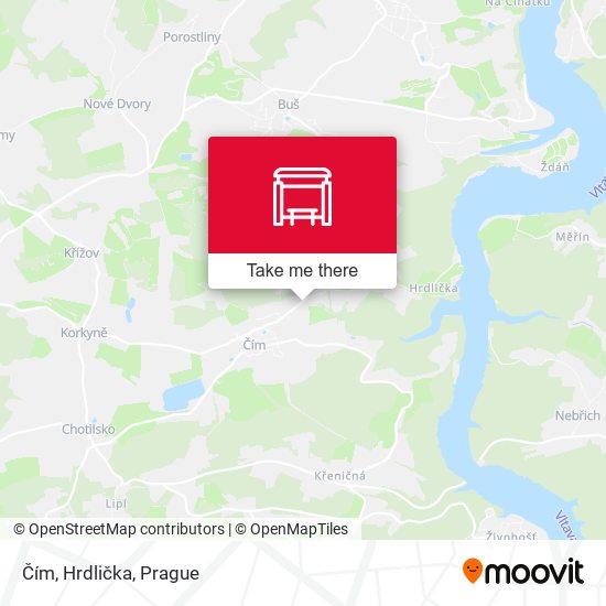 Čím, Hrdlička map