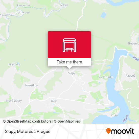 Карта Slapy, Motorest