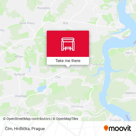 Čím, Hrdlička map