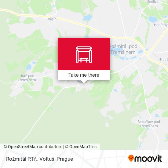 Rožmitál P.Tř., Voltuš map