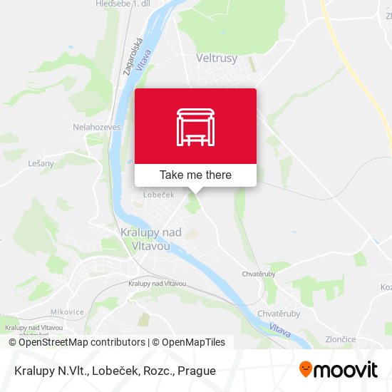 Kralupy N.Vlt., Lobeček, Rozc. map