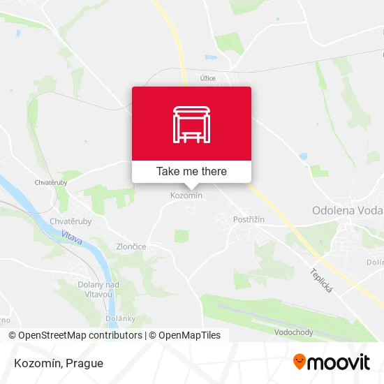 Карта Kozomín