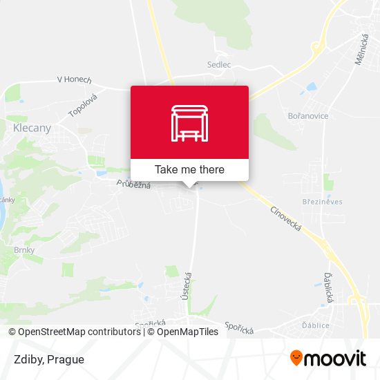 Карта Zdiby