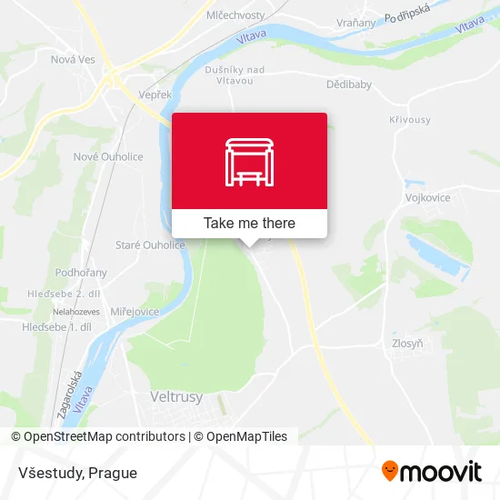 Карта Všestudy