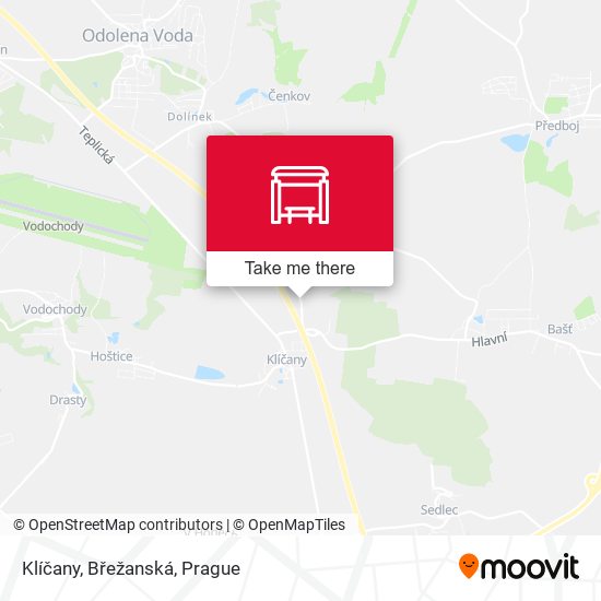 Klíčany, Břežanská map