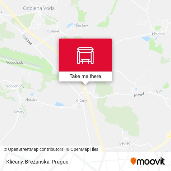 Klíčany, Břežanská map