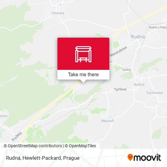 Rudná, Hewlett-Packard map