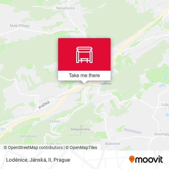 Loděnice, Jánská, II map
