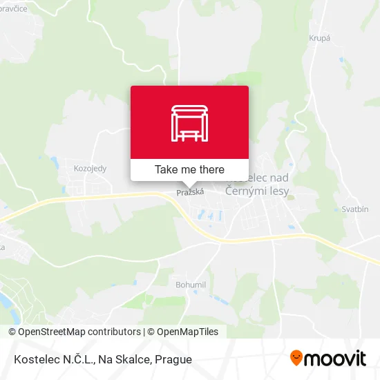 Карта Kostelec N.Č.L., Na Skalce