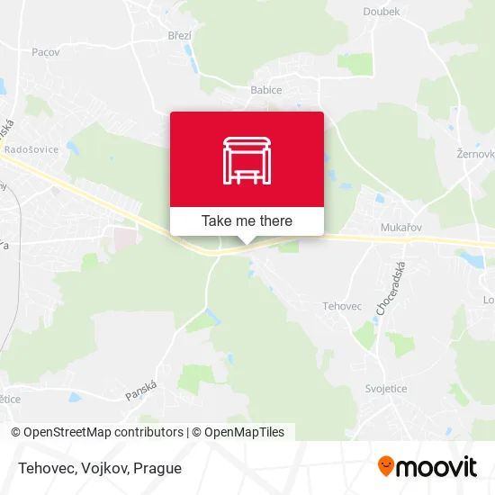 Карта Tehovec, Vojkov