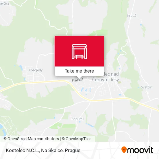 Карта Kostelec N.Č.L., Na Skalce