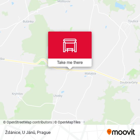 Ždánice, U Jánů map