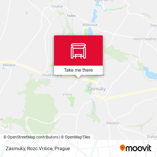 Zásmuky, Rozc.Vršice map