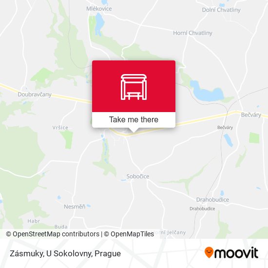 Карта Zásmuky, U Sokolovny