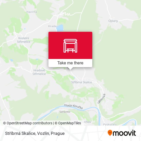 Stříbrná Skalice, Vozlín map