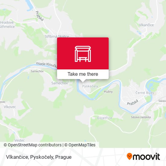 Vlkančice, Pyskočely map