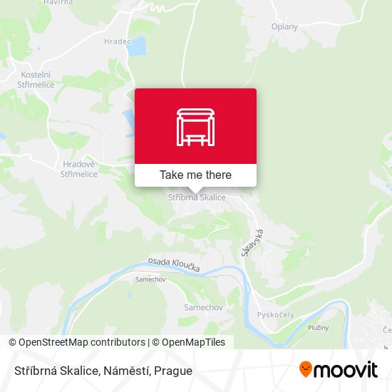 Stříbrná Skalice, Náměstí map