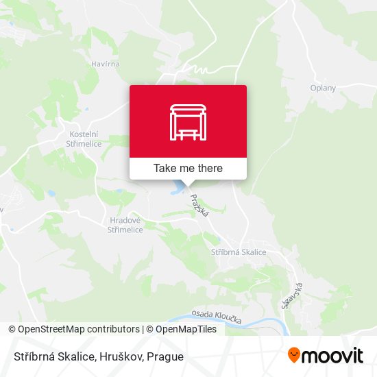 Stříbrná Skalice, Hruškov map