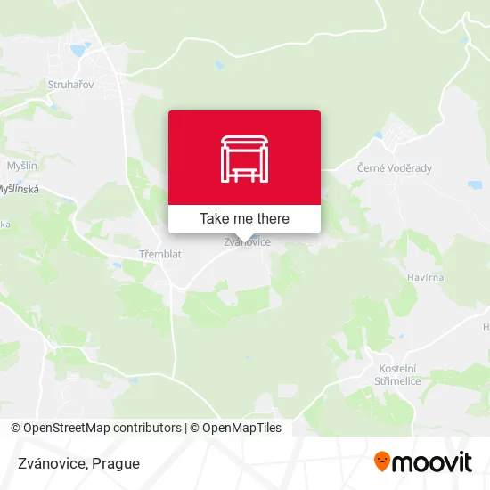 Карта Zvánovice