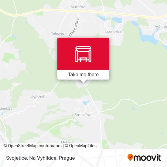 Svojetice, Na Vyhlídce map