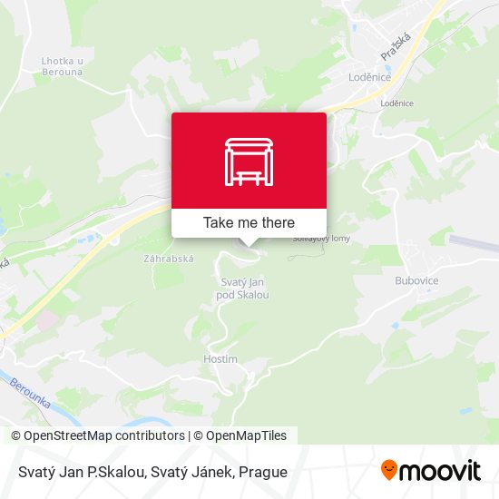Svatý Jan P.Skalou, Svatý Jánek map